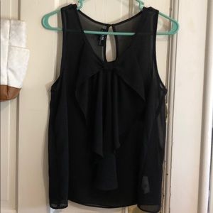 See through black shirt